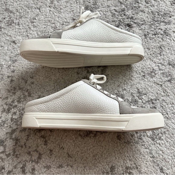 Naturalizer Women’s Slip-on Shoes Adria White Leather Tan Suede Casual Size 7.5 - Picture 7 of 8